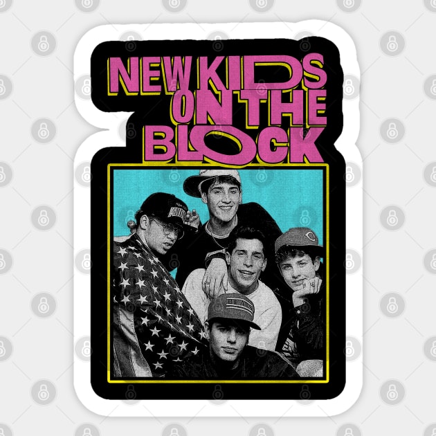 Vintage NKOTB Band Music Sticker by Noisyloud